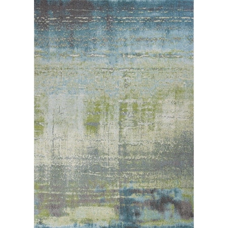 Palacedesigns 6 ft. 7 in. x 9 ft. 6 in. Polypropylene Blue & Green Area Rug PA3661522